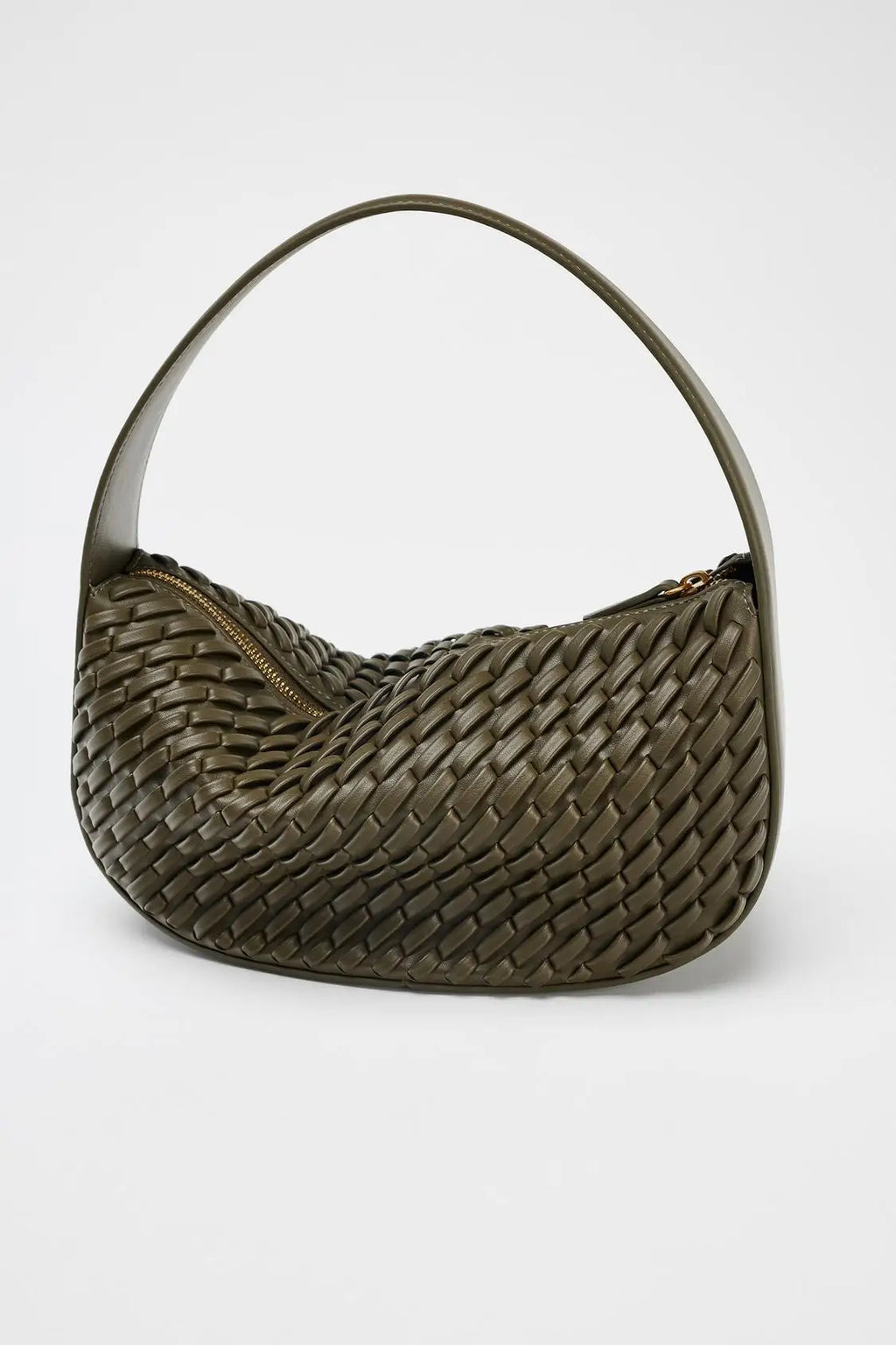 Simple Hobo Solid Green Stylish Shoulder Bag