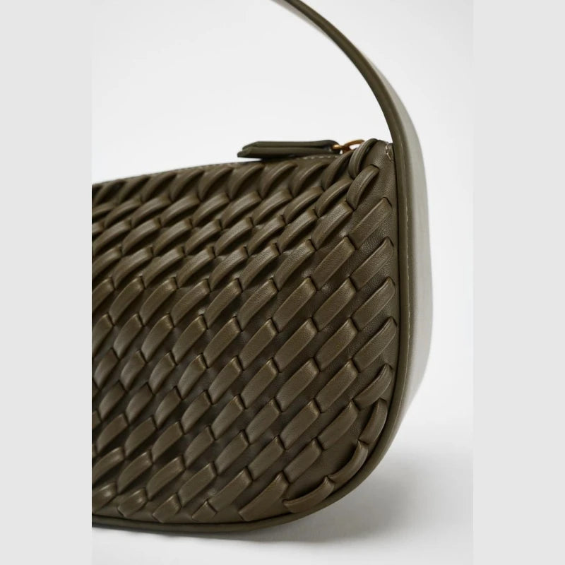 Simple Hobo Solid Green Stylish Shoulder Bag