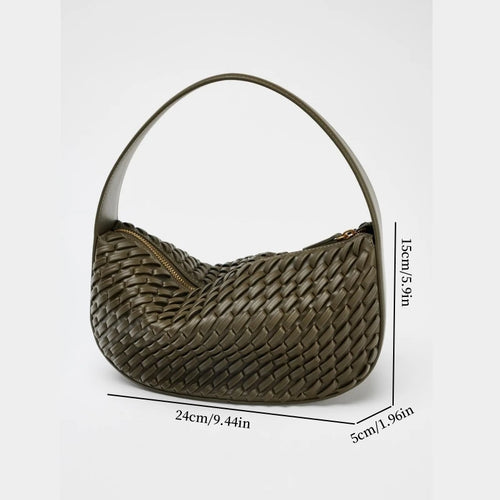 Simple Hobo Solid Green Stylish Shoulder Bag