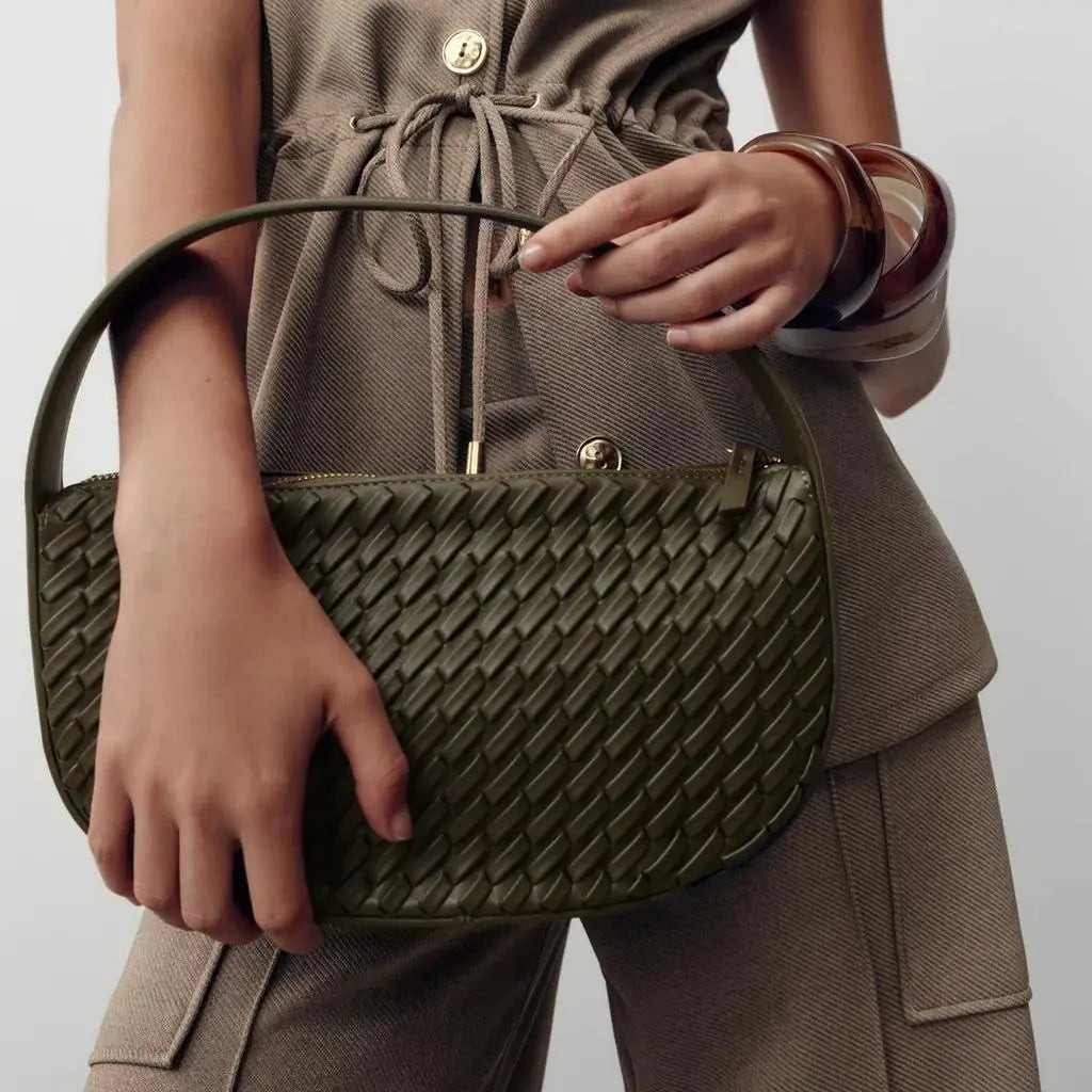 Simple Hobo Solid Green Stylish Shoulder Bag